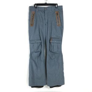 Orage Masters Ski Snowboard Pants Women's Large Blue Pockets Lined Winter Sports